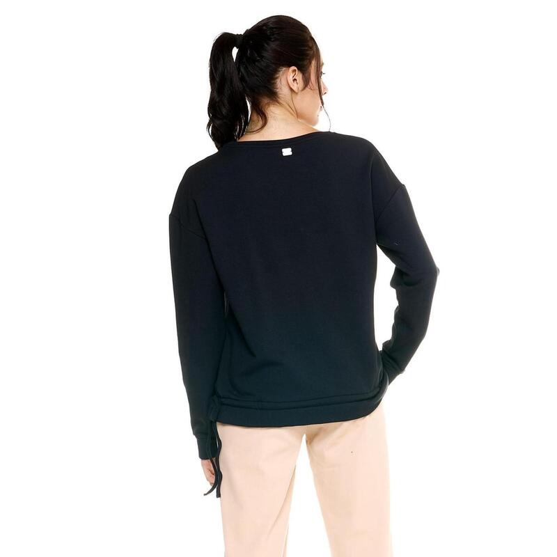 Pull-on sweatshirt met ronde hals voor dames Leisure
