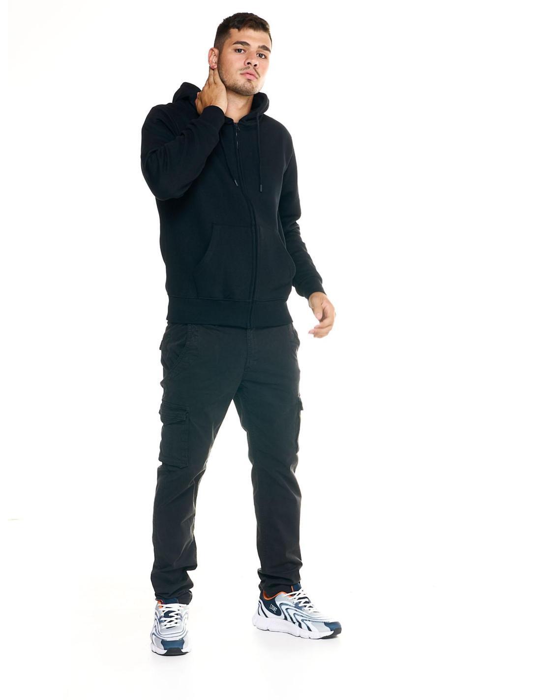 Sudadera de hombre con capucha y cremallera Leone Urban 3/6