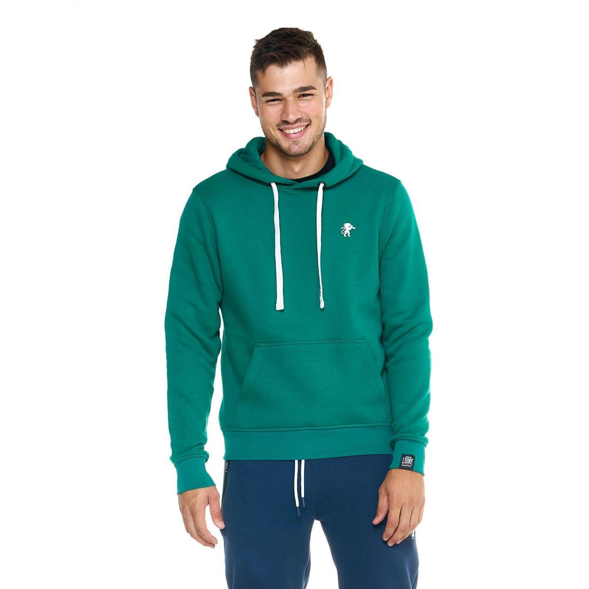 Męska bluza z kapturem Leone, miękka basic