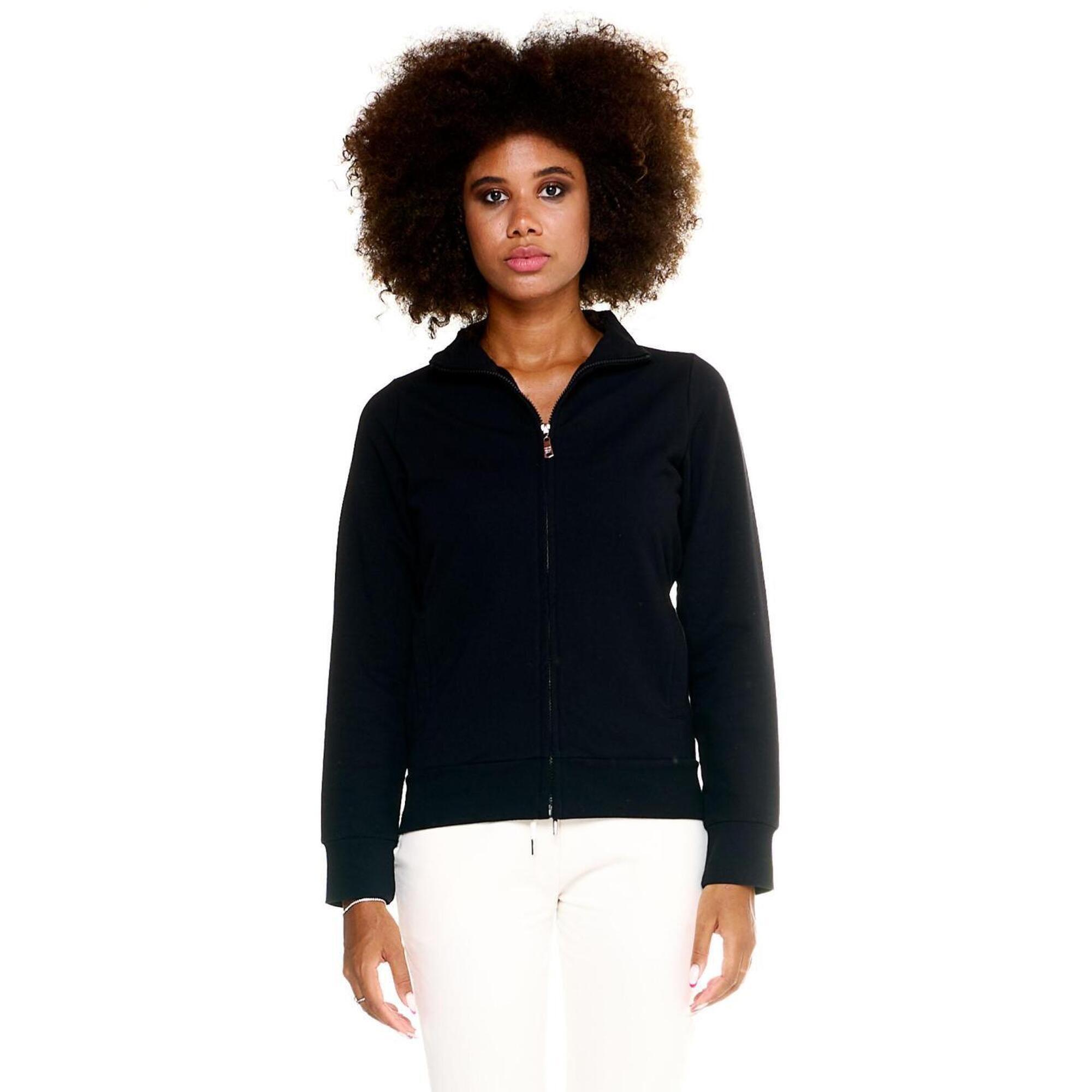 Leone 1947 Apparel - Sweat Femme Zippé Leone Basic - Sweat-shirt - Noir - Decathlon