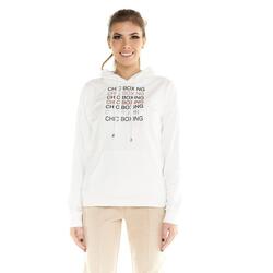 Sweatshirt met capuchon voor dames Winter Chic Boxing