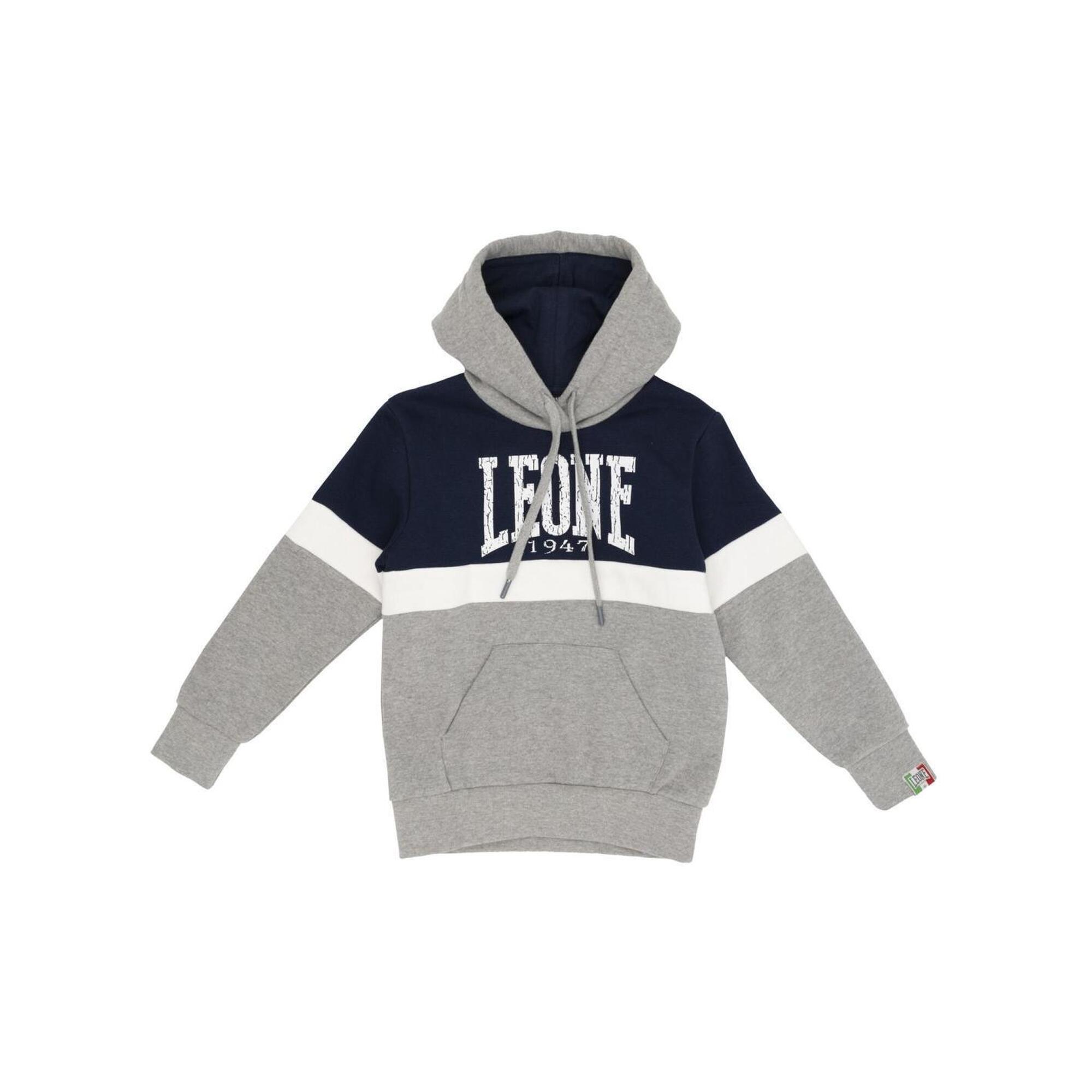 Leone 1947 Apparel - Sweat À Capuche Enfant Gros Logo Leone Grey Boy - Sweat-shirt - Bleu|gris - Decathlon