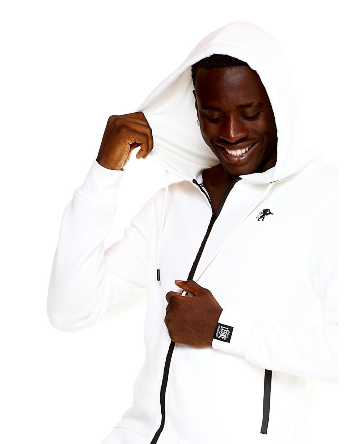 Felpa con cappuccio Leone uomo con zip intera Soft Basic 5/6