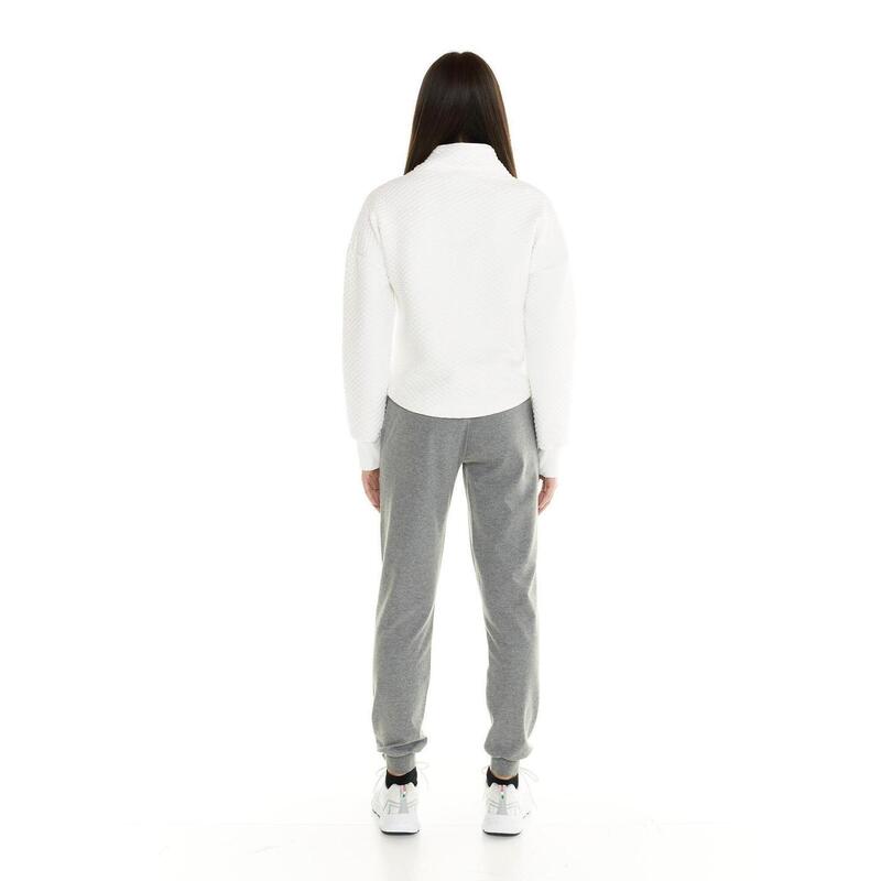 Cropped sweatshirt met hoge hals en knopen voor dames Leisure