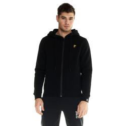 Sweat-shirt à capuche et zip intégral pour homme Leone Soft Basic