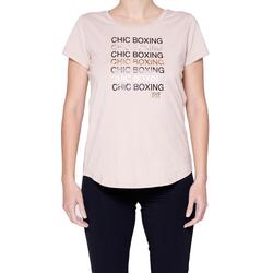 T-shirt met korte mouwen voor dames Winter Chic Boxing