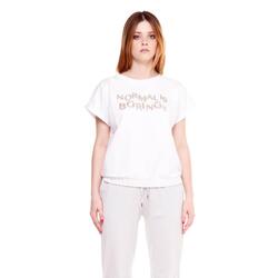 Sweat col rond femme manches courtes Leone Gold&Silver