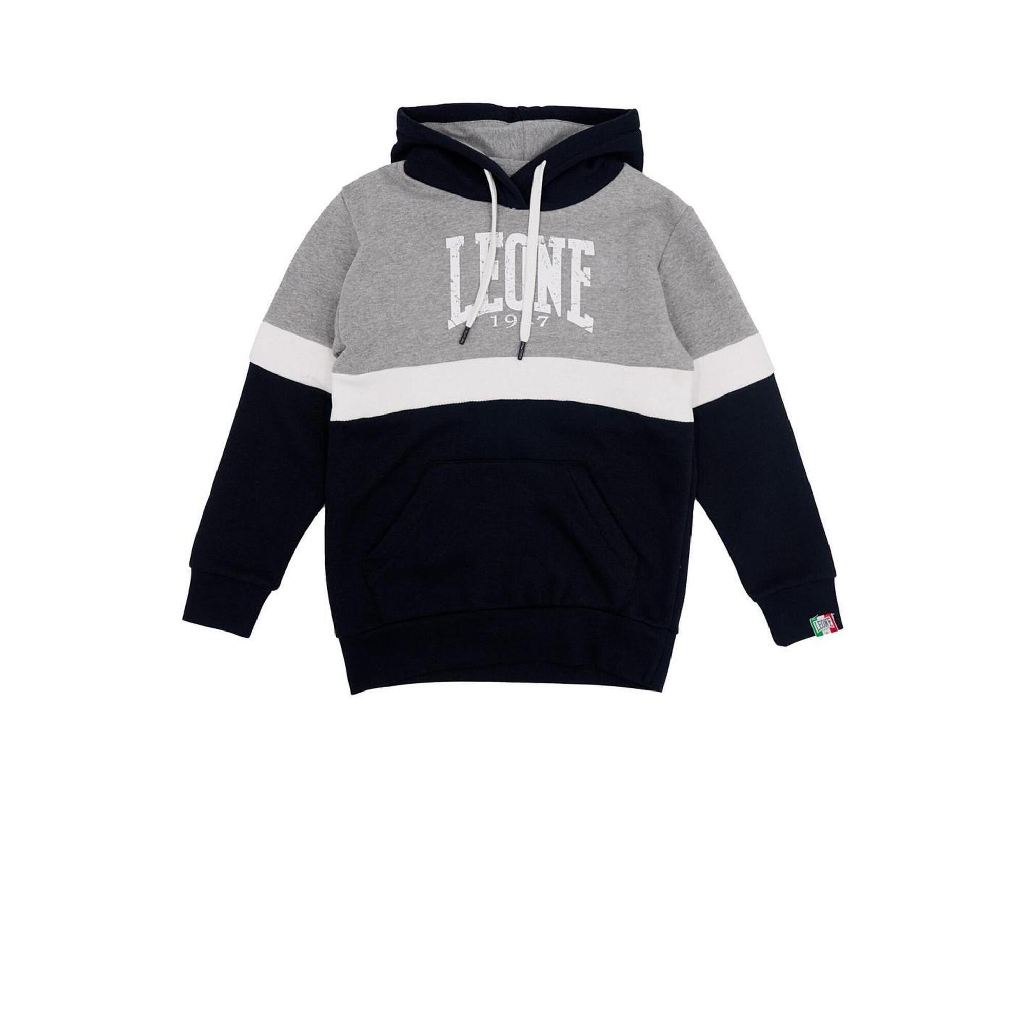 Leone 1947 Apparel - Sweat À Capuche Enfant Gros Logo Leone Grey Boy - Sweat-shirt - Gris|mauve|noir -  8 À 10 Ans - Decathlon