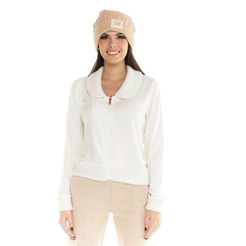 SweatShirt curto Mulher Leone com zíper completo Winter Chic Boxing