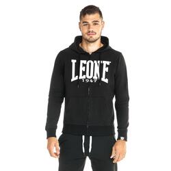 Sudadera de hombre con capucha y cremallera Leone Basic