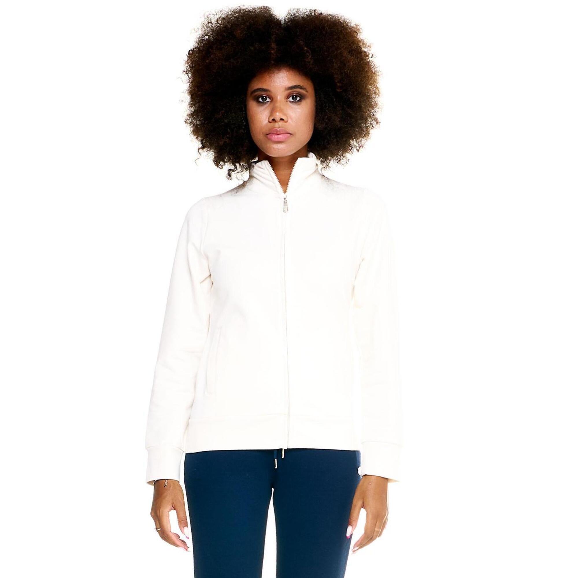 Leone 1947 Apparel - Sweat Femme Zippé Leone Basic - Sweat-shirt - Blanc - Decathlon