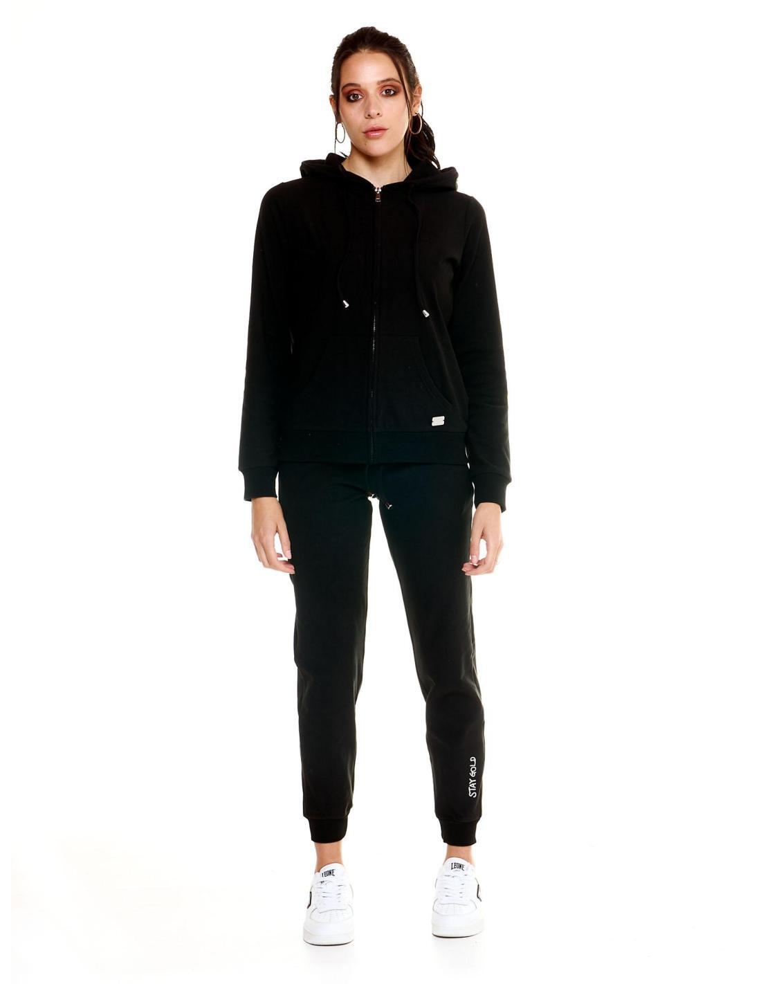 LEONE 1947 APPAREL Fato de boxe feminino Leone com zíper completo e inverno chique