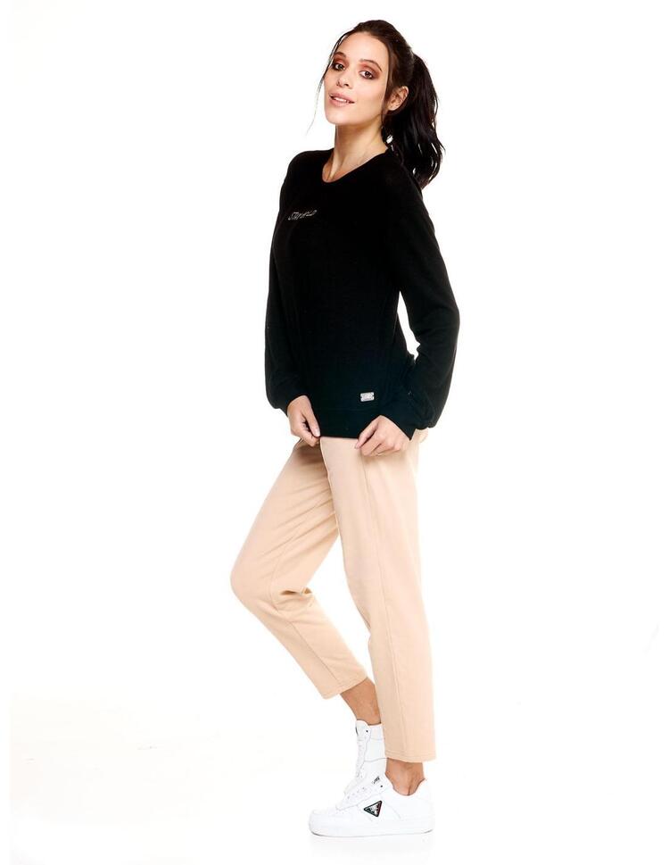 Damska bluza z okrągłym dekoltem Winter Chic Boxing Leone