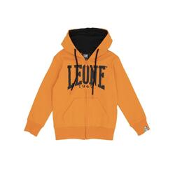 Sweatshirt met capuchon en ritssluiting voor jongen Leone Basic