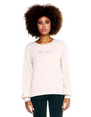 Felpa Leone donna a girocollo Winter Chic Boxing