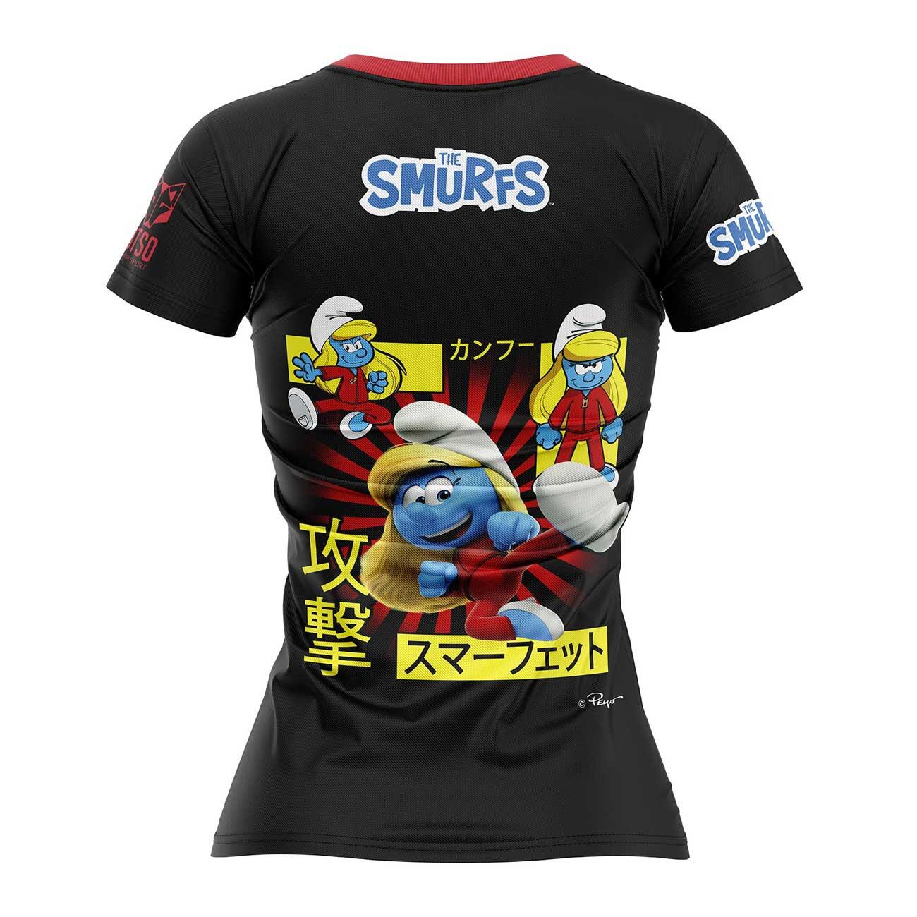 T-shirt manches courtes femme - Smurfs Manga Black 2/3