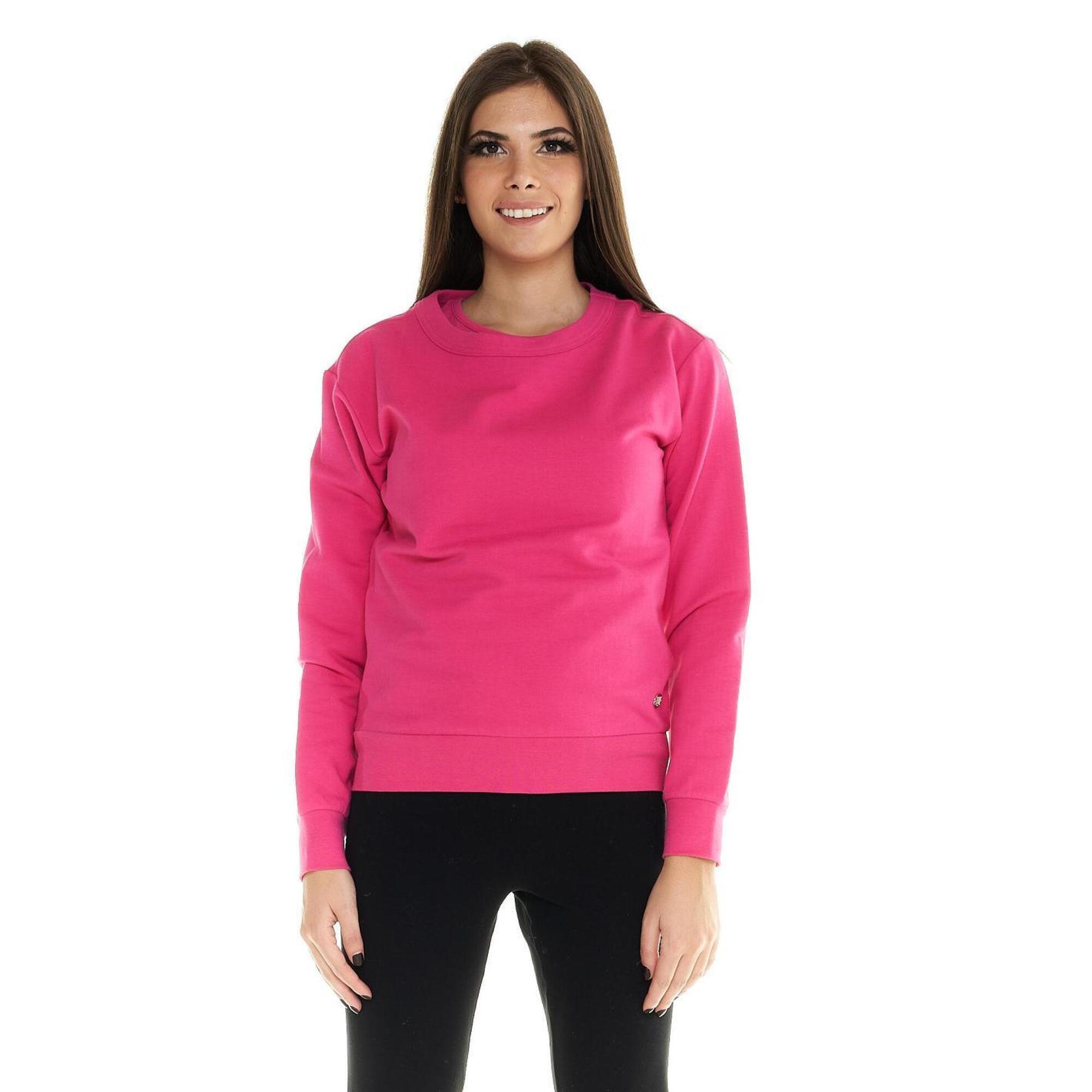 Damski sweter Leone Basic z okrągłym dekoltem