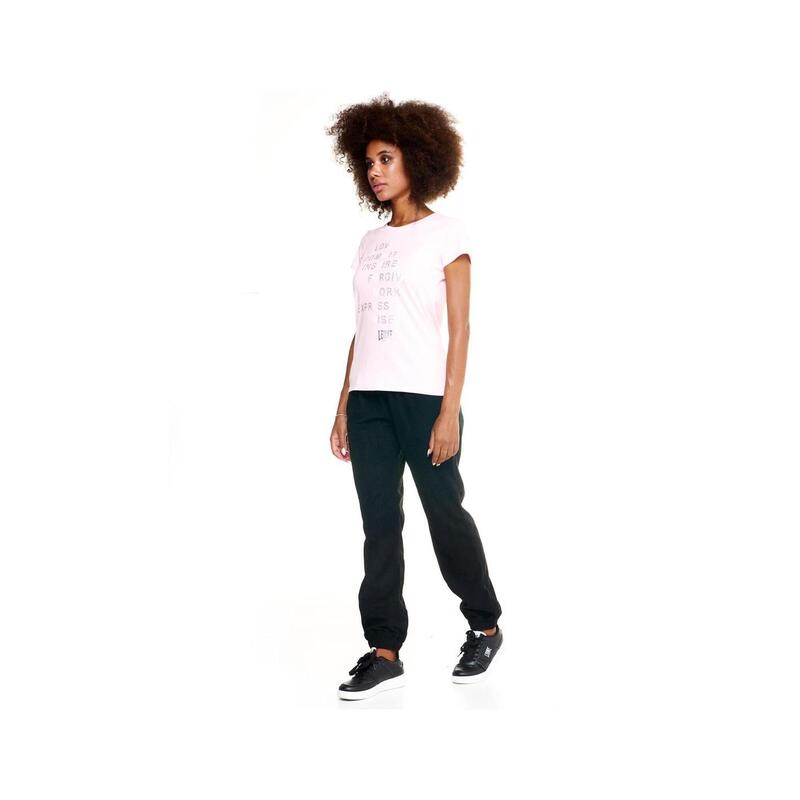 Camiseta feminina Leone com manga curta Lazer