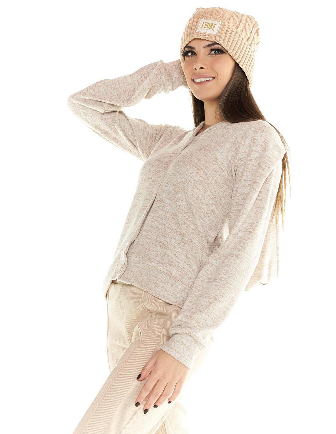 Sweat-shirt à capuche pour femme avec boutons Leone Winter Chic Boxing 3/6