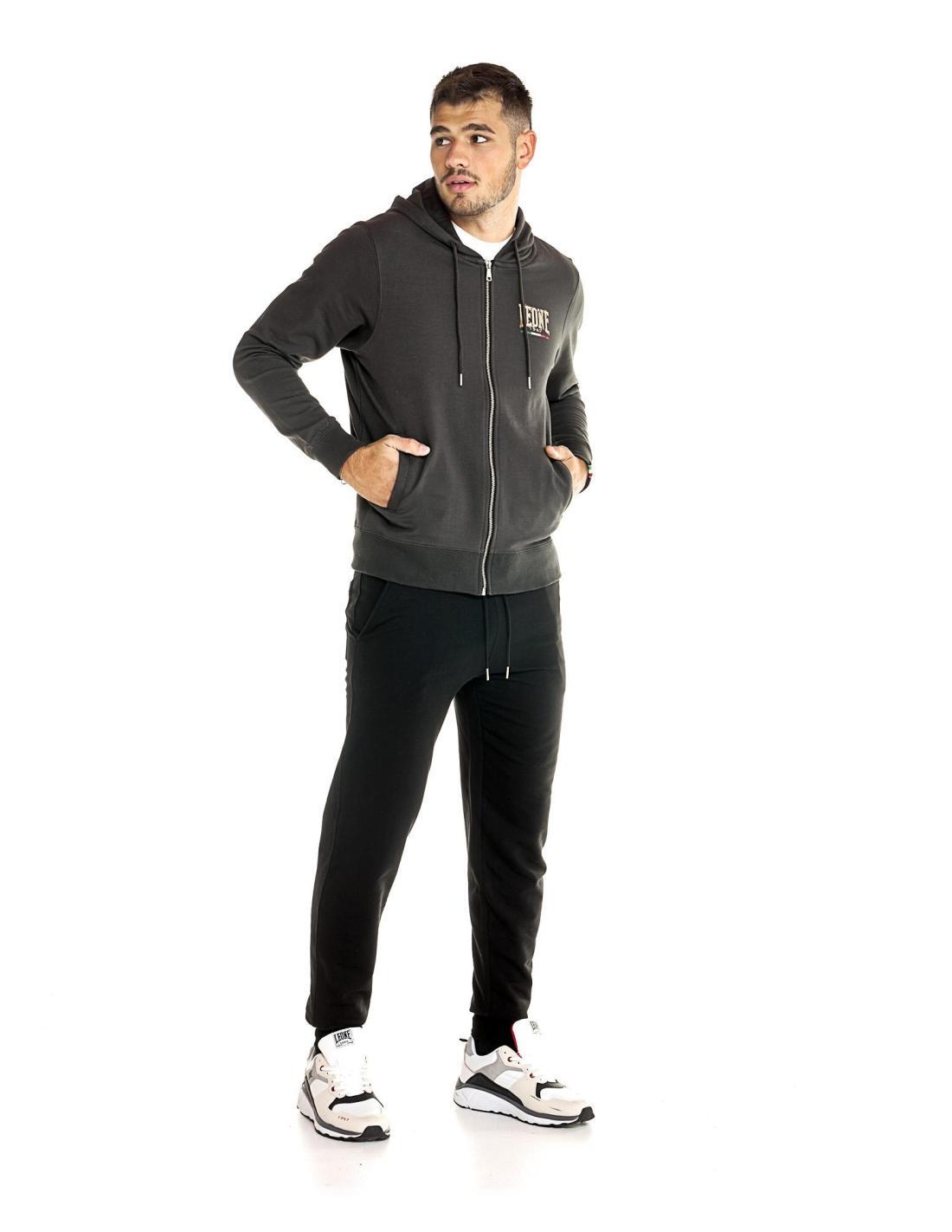 Fato de treino masculino com zíper completo Leone Winter Gold 3/6