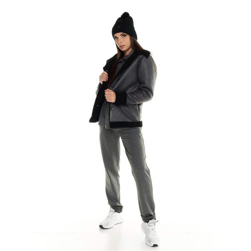 Chaqueta de mujer en sherpa Leone Greyss