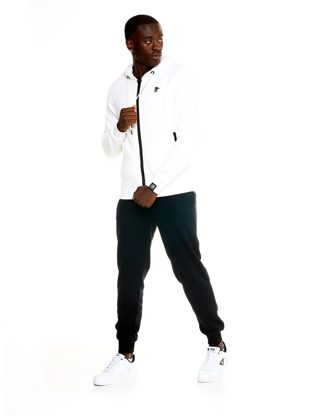 Felpa con cappuccio Leone uomo con zip intera Soft Basic 2/6