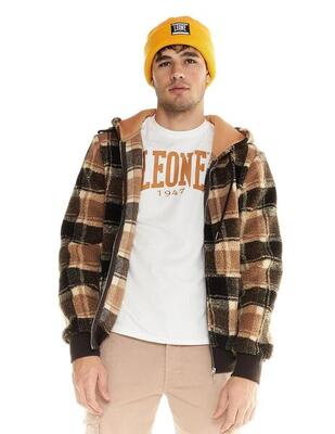 Leone Herrenjacke mit Kapuze aus Shades Sherpa
