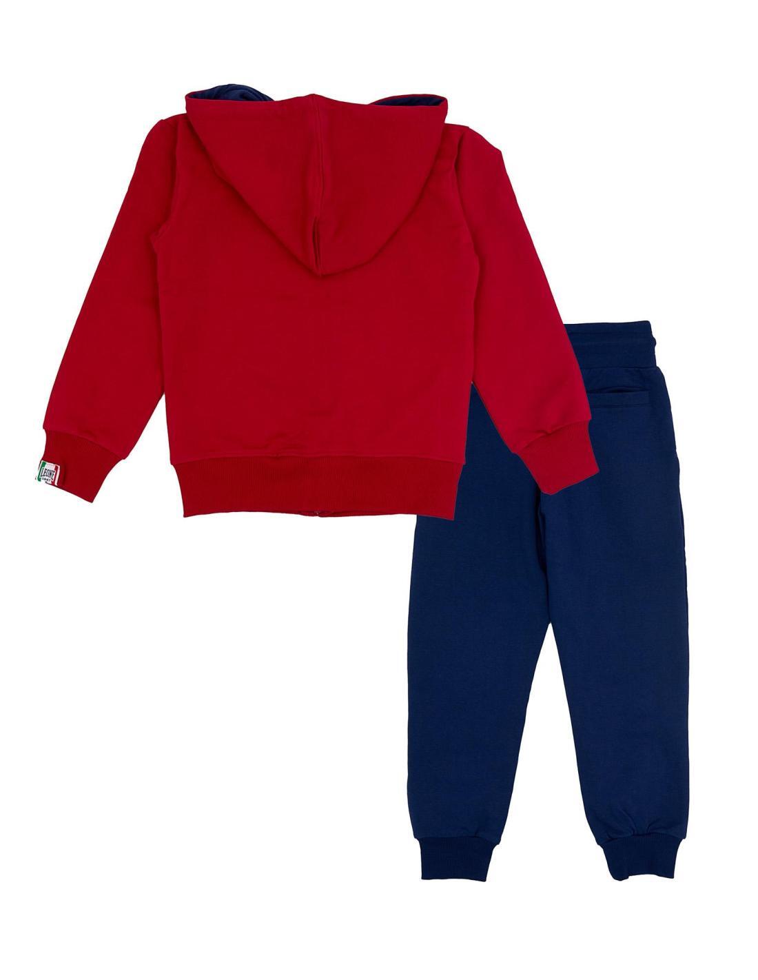 Chándal con capucha y cremallera para niño Leone College 2/3