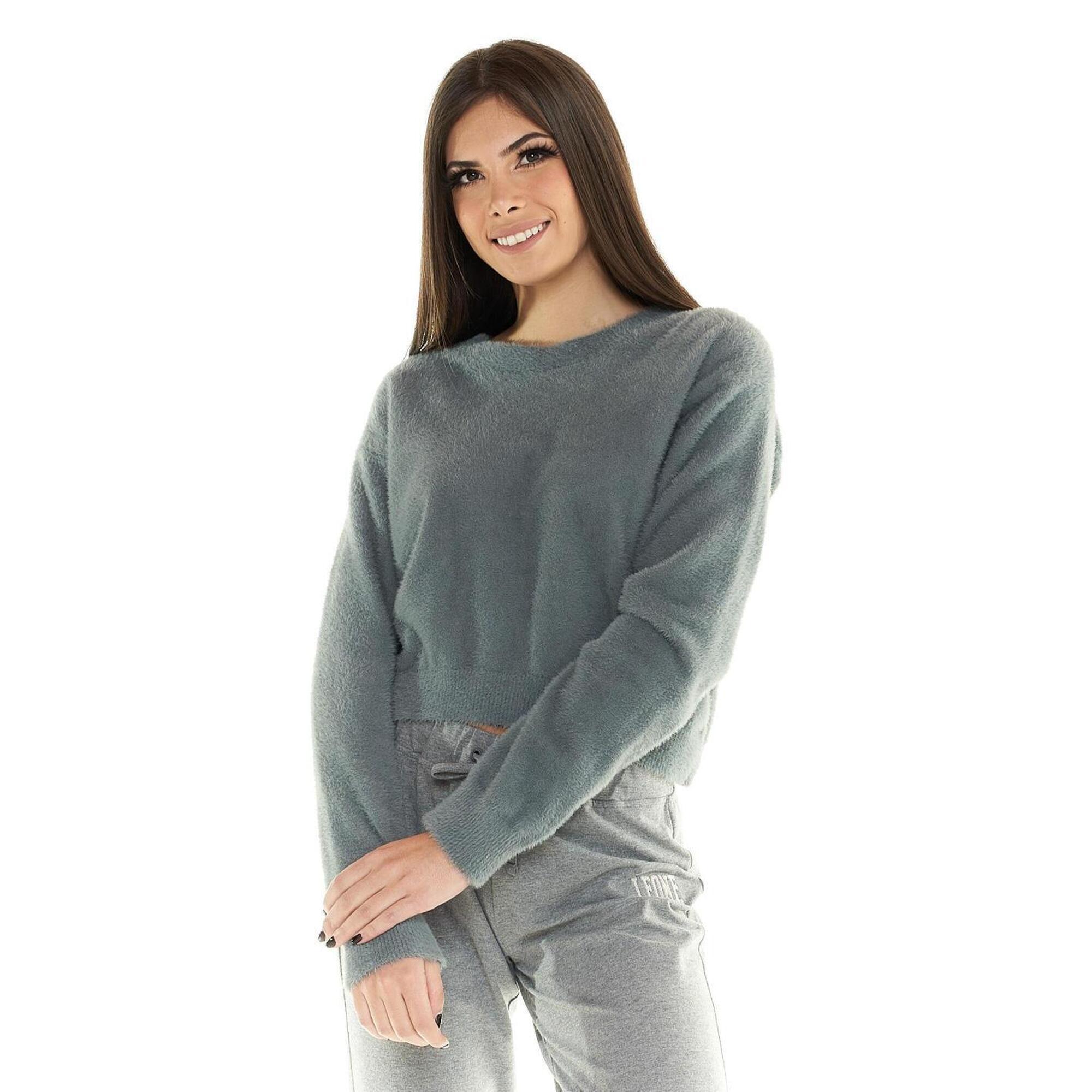 Leone 1947 Apparel - Pull Court Pour Femme Leone Leisure - Sweat-shirt - Gris - 42 M/l - Decathlon