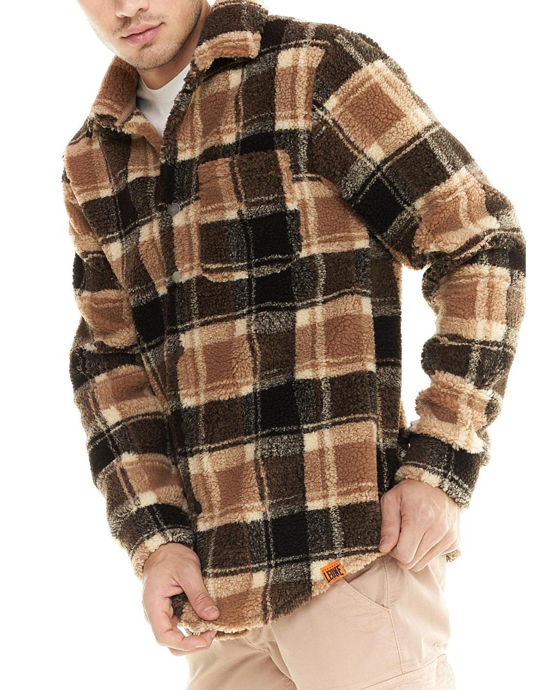 Chaqueta sherpa de hombre Leone con botones Shades 5/6