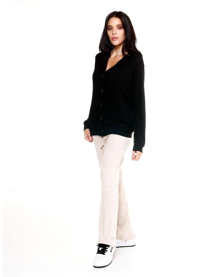 Damska bluza z kapturem Leone zapinana na guziki Winter Chic Boxing
