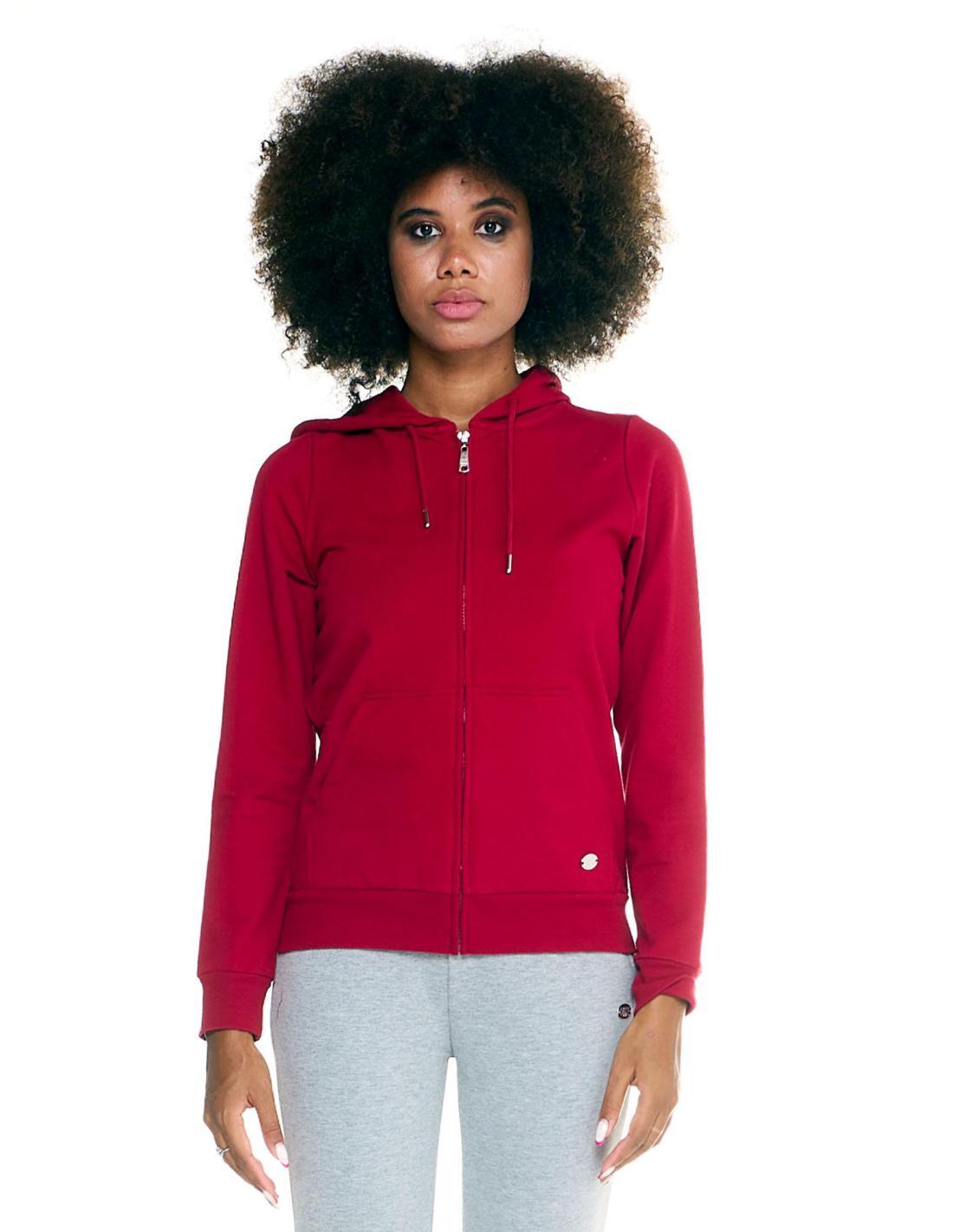 LEONE 1947 APPAREL Sudadera de mujer con capucha y cremallera Leone Basic