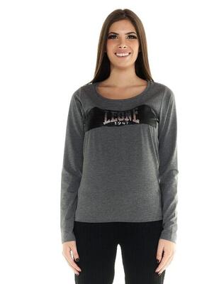 T-shirt Leone donna con maniche lunghe Greyss