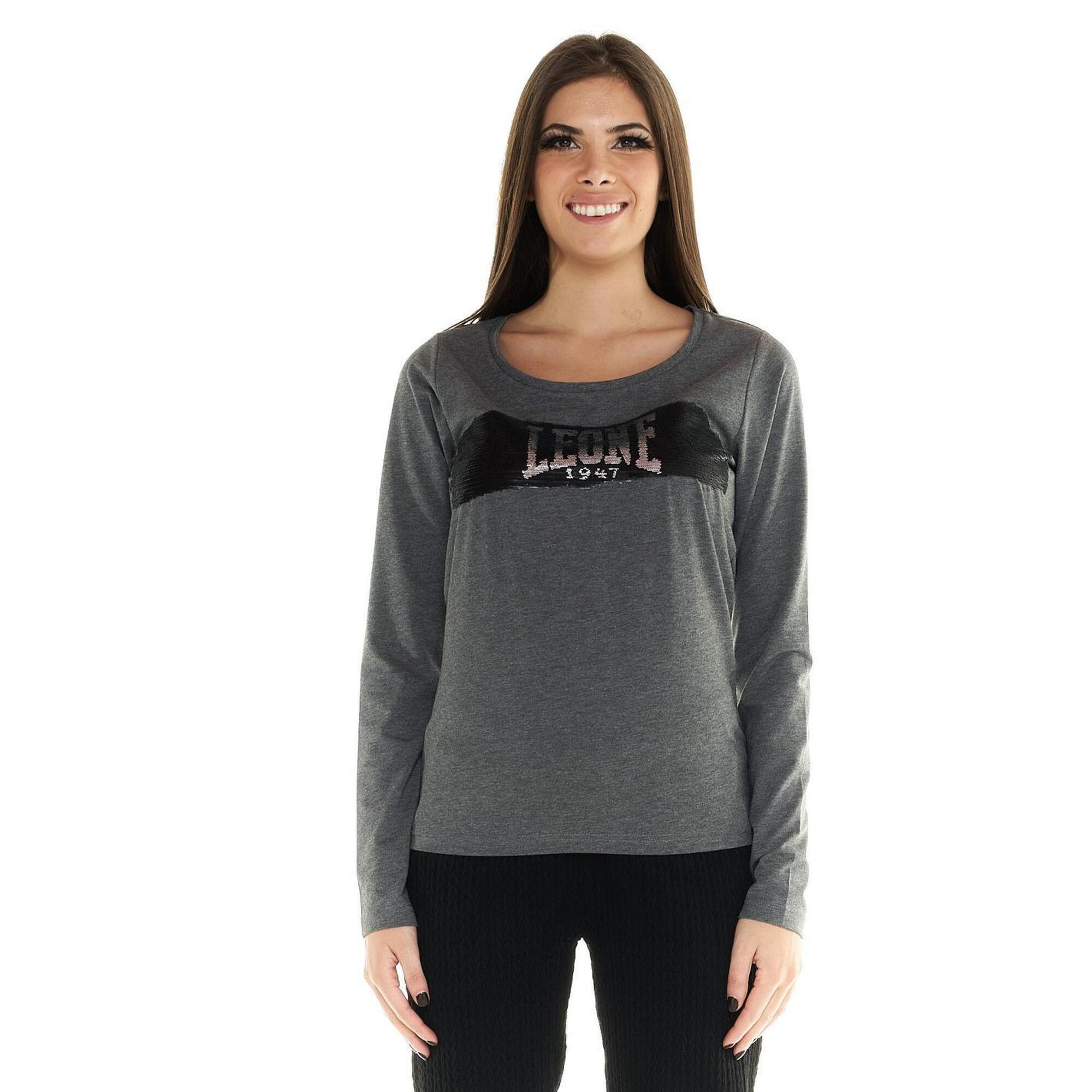 Leone 1947 Apparel - T-shirt Manches Longues Femme Leone Greyss - T-shirt Manches Longues - Gris|marron - 40 M - Decathlon