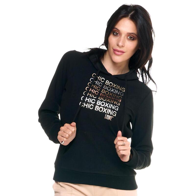 Sweatshirt met capuchon voor dames Winter Chic Boxing