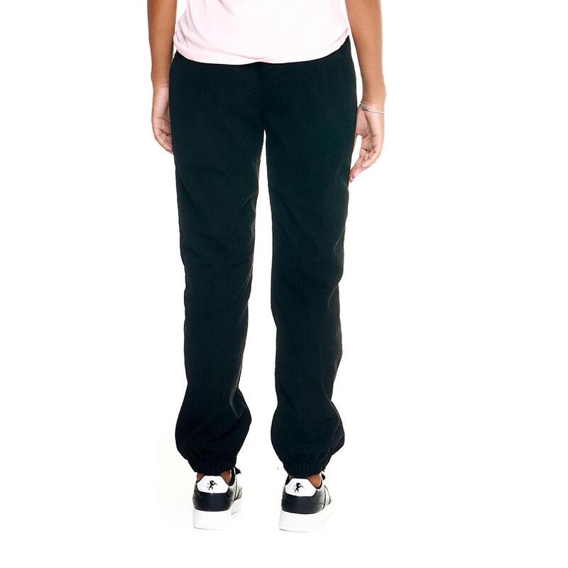 Calça esportiva feminina de veludo cotelê Leone