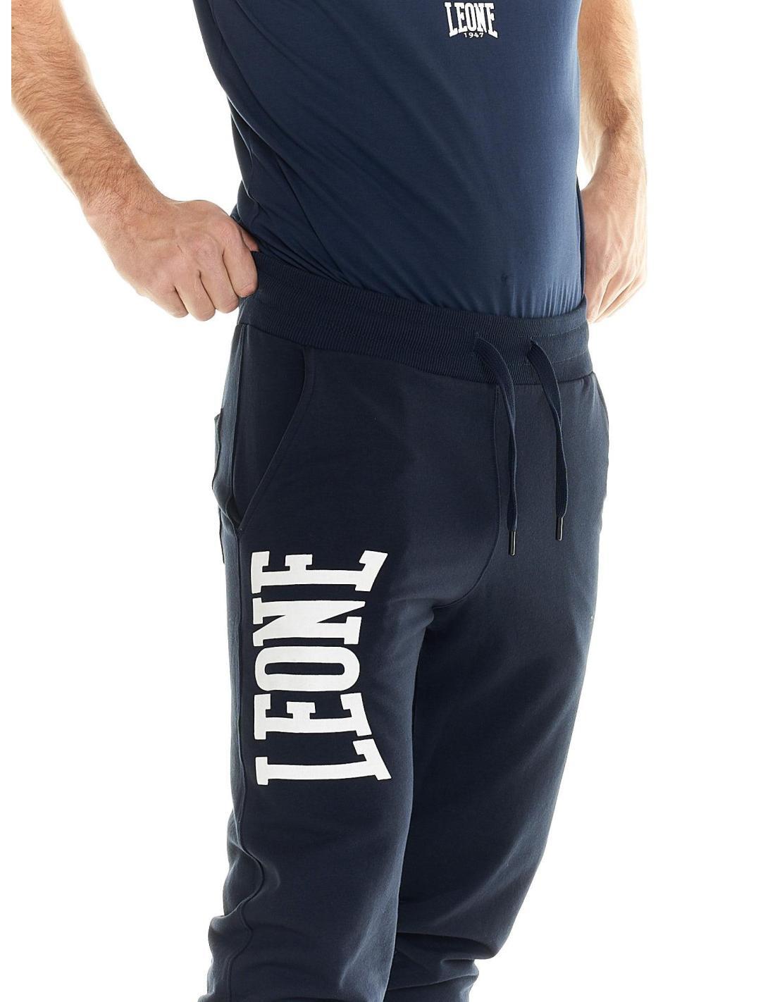 Calça de treino masculina Leone com logotipo Basic grande 5/6