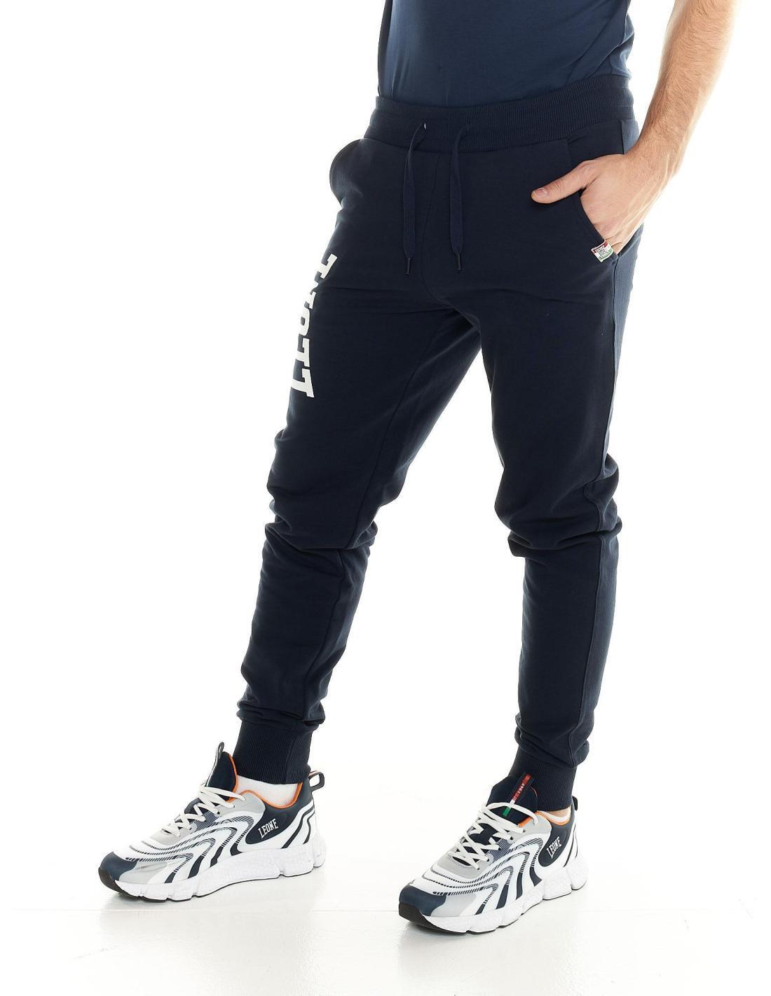 Calça de treino masculina Leone com logotipo Basic grande 3/6