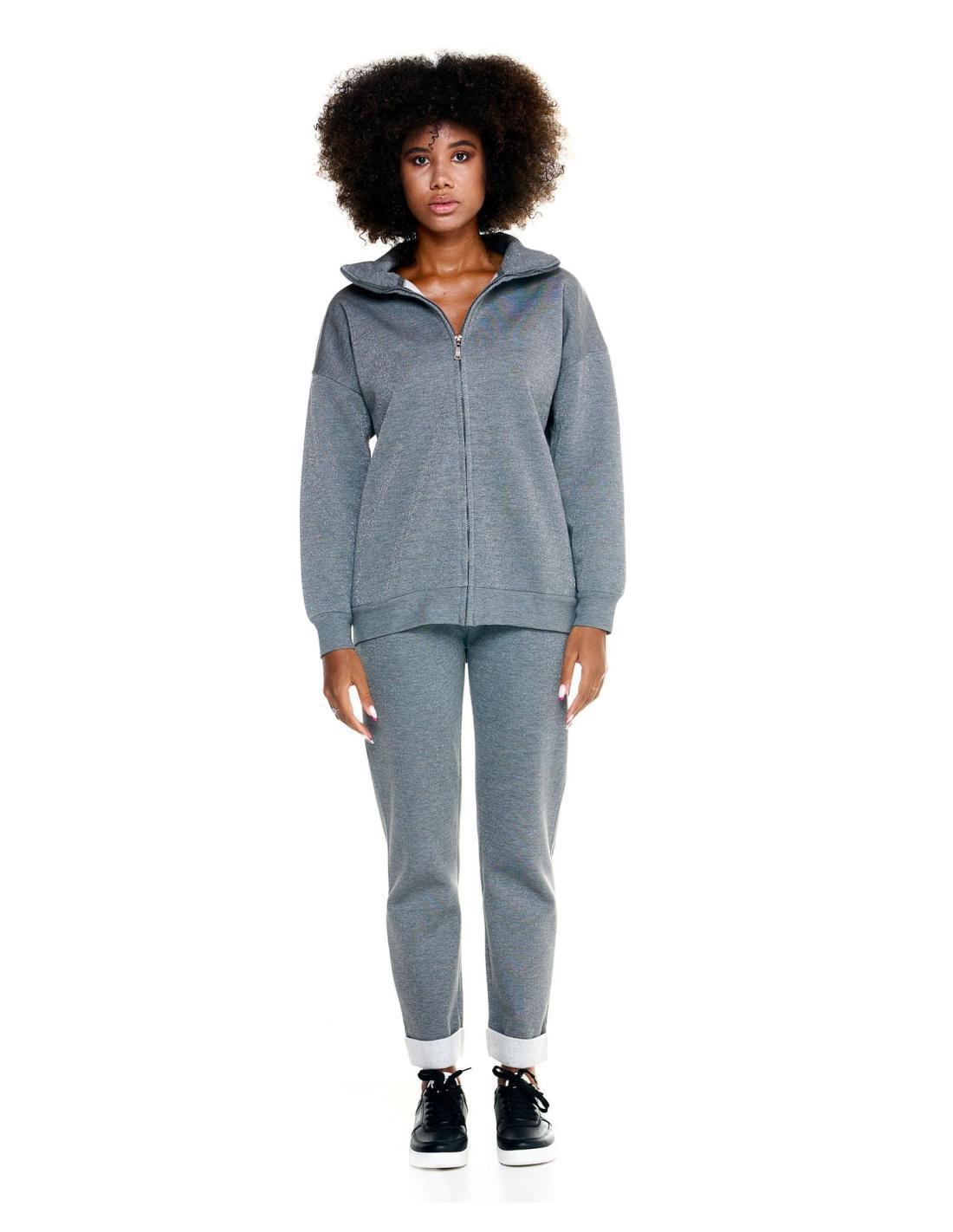 LEONE 1947 APPAREL Oversized trainingspak met capuchon voor dames Greyss