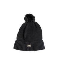 Bonnet femme en tricot avec pompons Leone Basic
