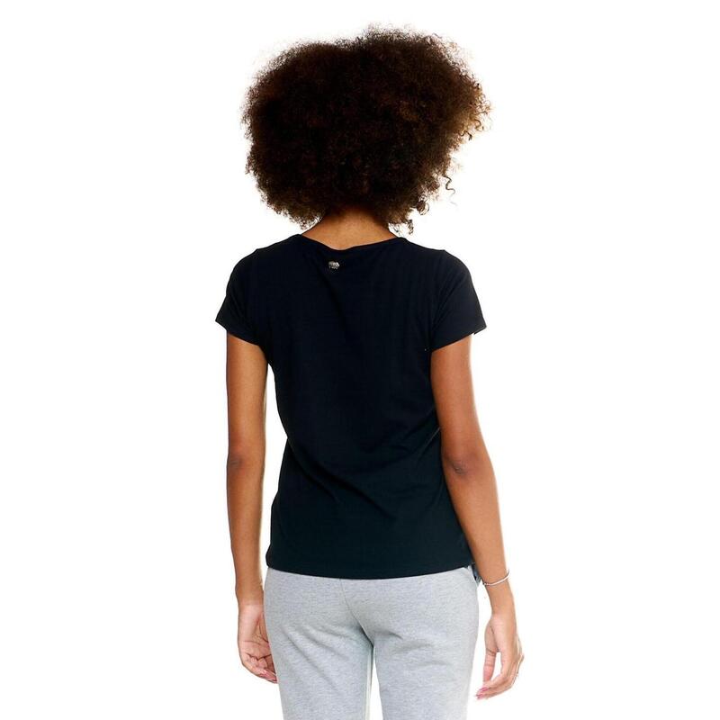 T-shirt feminina básica Leone com mangas curtas