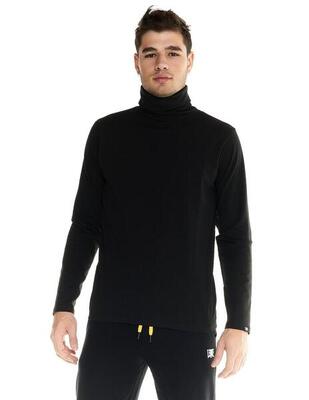 Leone Herren-Langarm-T-Shirt mit hohem Urban-Kragen