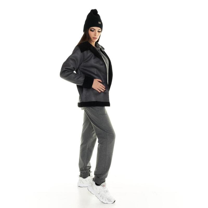 Chaqueta de mujer en sherpa Leone Greyss