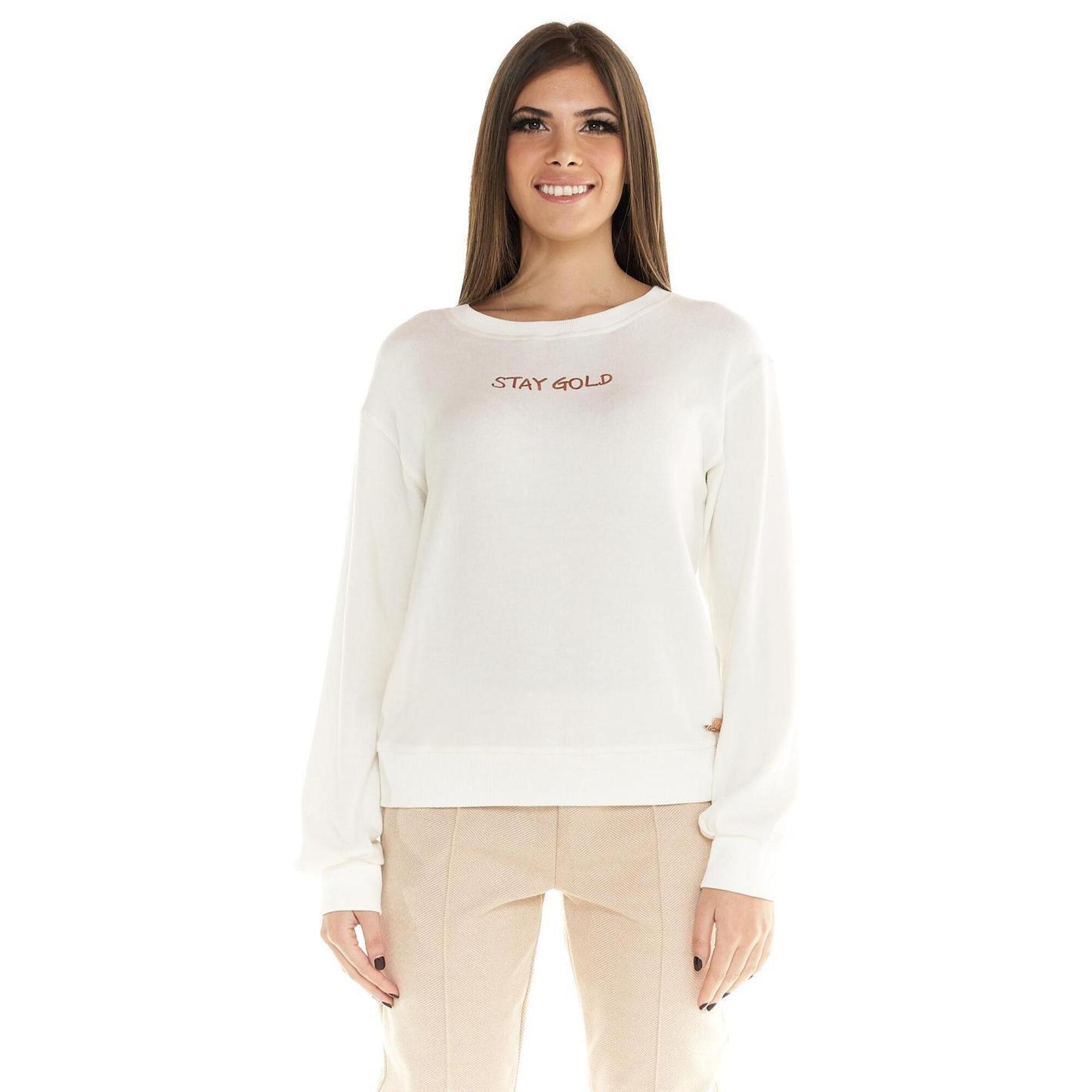 Leone 1947 Apparel - Sweat Femme Col Rond Leone Winter Chic Boxing - Sweat-shirt - Blanc - Decathlon