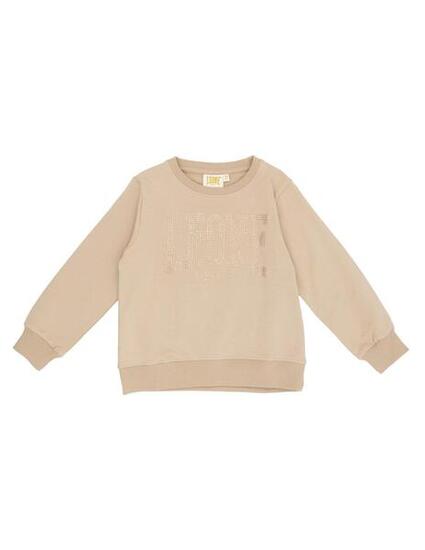 Sweat-shirt fille à col rond Leone Chic Girl