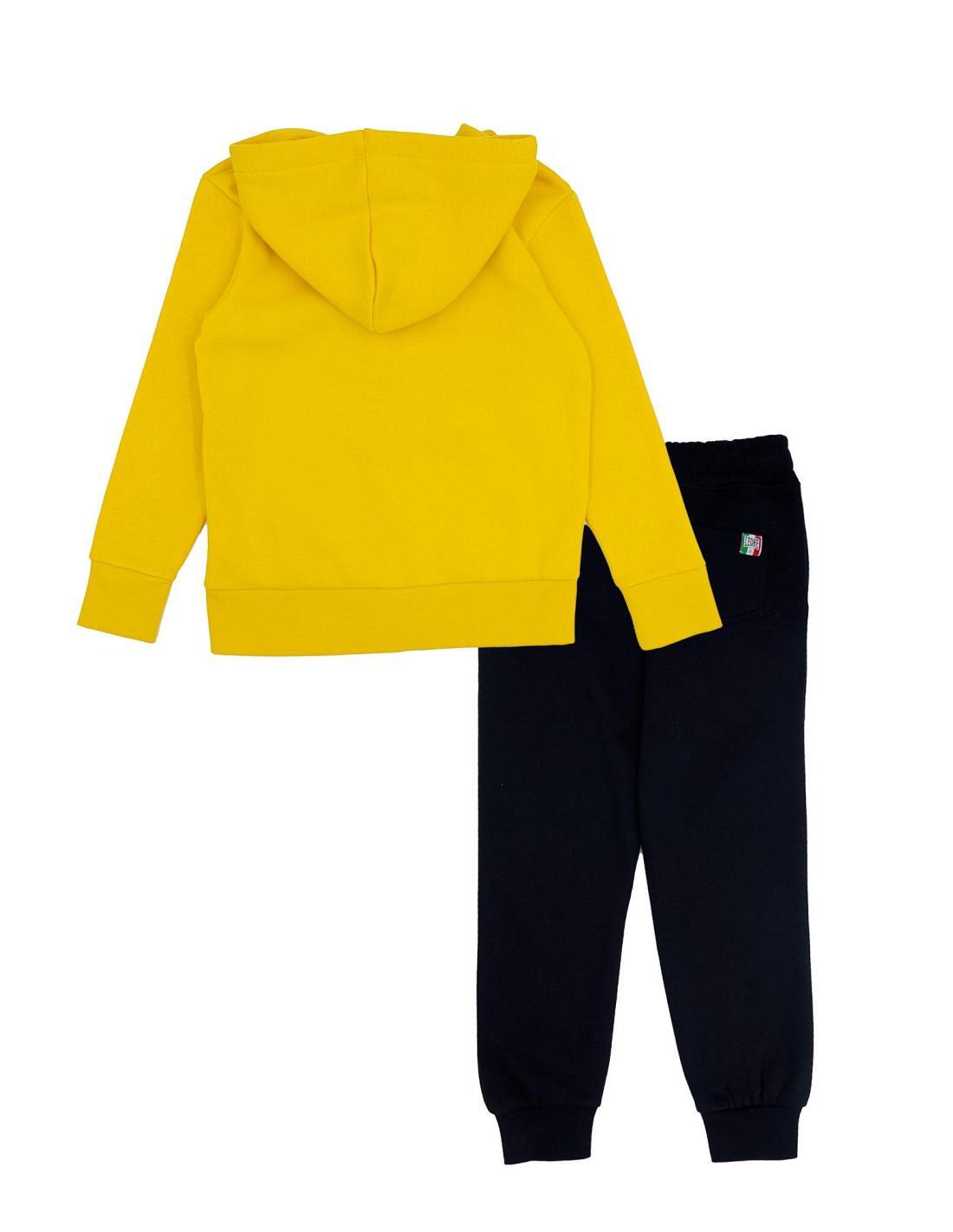 Chándal con capucha y cremallera para niño Leone Grey Boy 2/3