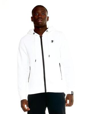 Gezwollen hoodie met rits heren soft basic