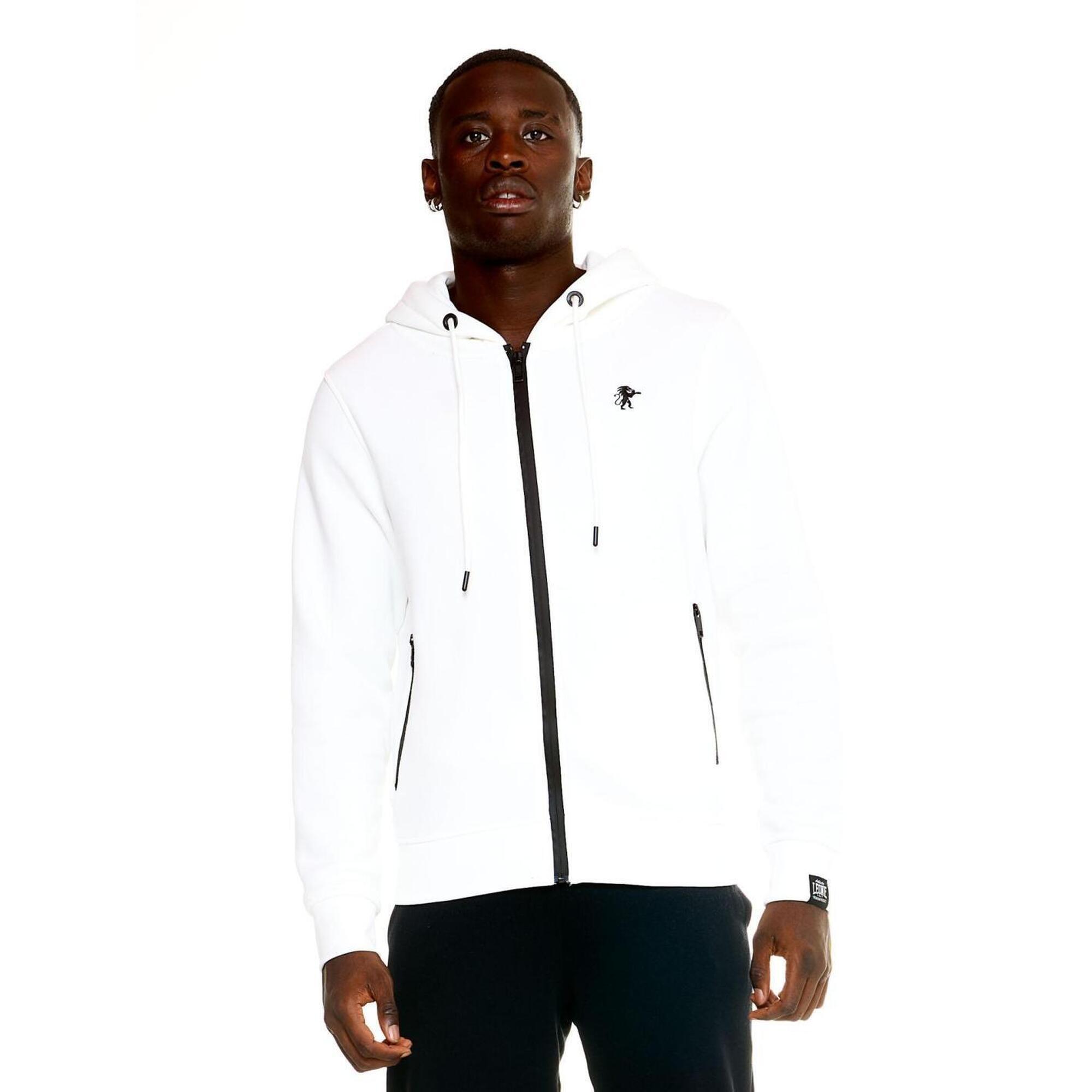 Leone 1947 Apparel - Sweat-shirt À Capuche Et Zip Intégral Pour Homme Leone Soft Basic - Sweat-shirt - Blanc - Decathlon