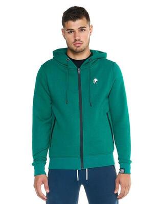 Felpa con cappuccio Leone uomo con zip intera Soft Basic