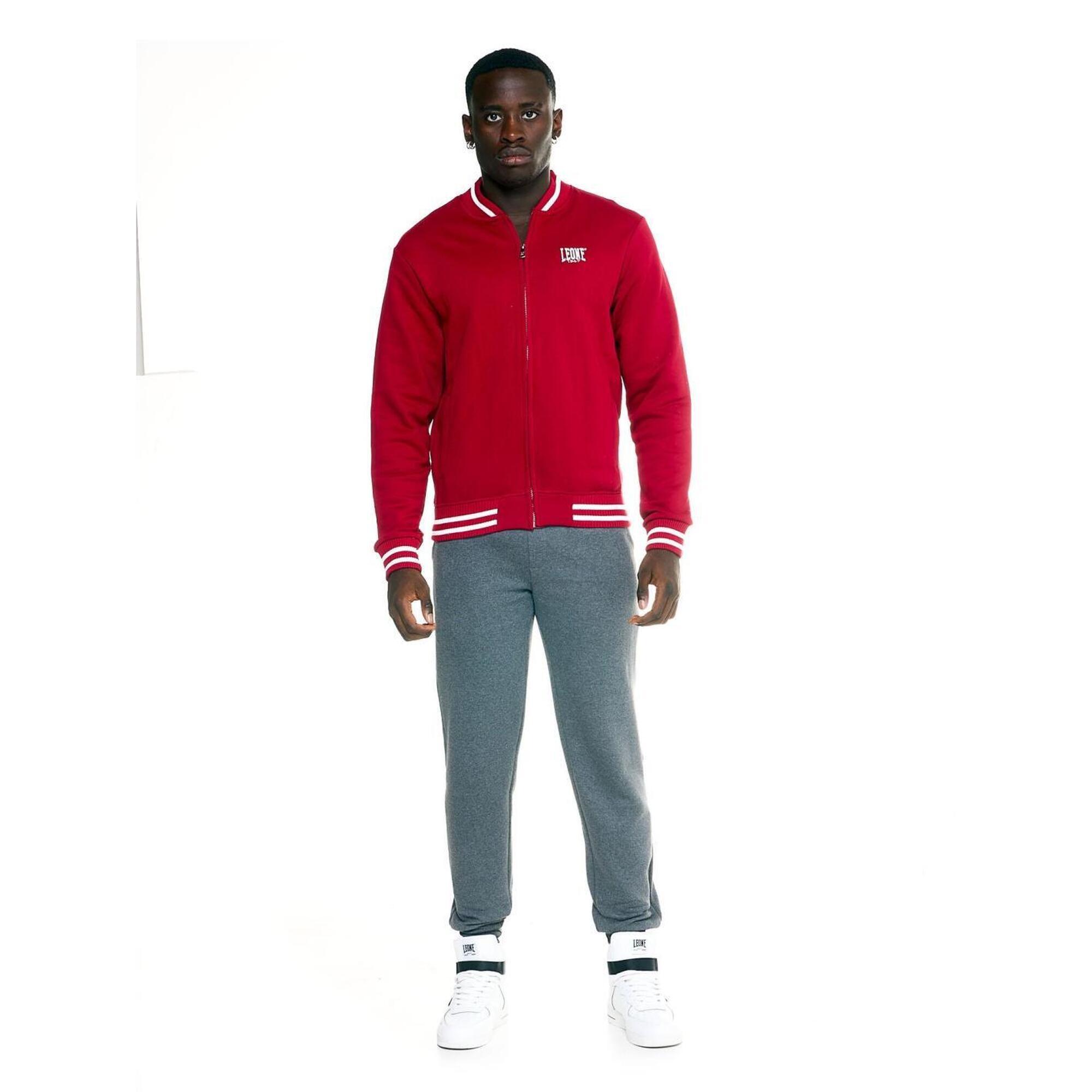 Leone 1947 Apparel - Survêtement Zippé Pour Hommes Leone Lifestyle - Survêtement - Gris|marron|rouge - 42 M/l - Decathlon